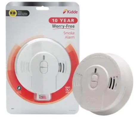 Photo 1 of 10 Year Worry-Free Smoke Detector, Lithium Battery Powered, Smoke Alarm
