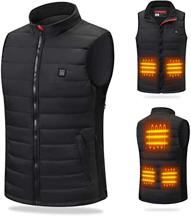 Photo 1 of Heated Vest USB Electric Heated Coat for Men & Women Size Adjustable Winter Sports Heated Clothing(No Battery is Included) // SIZE SMALL/MEDIUM
