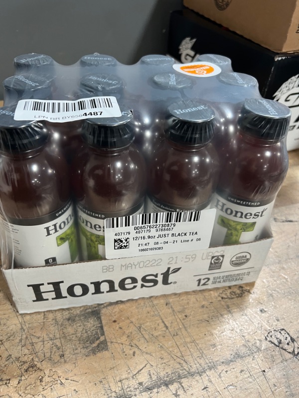 Photo 3 of **NOT REFUNDABLE** Honest Tea Organic Fair Trade Half Tea & Half Lemonade Gluten Free, 16.9 Fl. Oz, 12 Pack
BEST BY MAY 2,2022