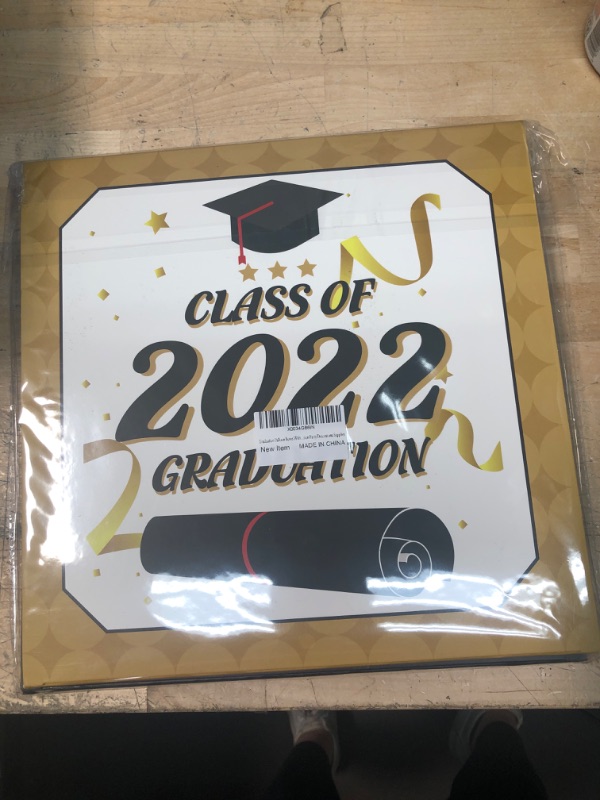 Photo 2 of 2022 Graduation Decorations Gold Black 4Pcs Graduation Balloon Boxes 2022 With Letters Grad for Class Graduation Party Decorations Supplies
