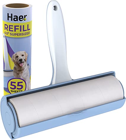 Photo 1 of 5 PACK: Haer Giant Lint Roller Extra Sticky for Pet Hair and Furniture, Large Jumbo Sized - 110 Total Sheets
