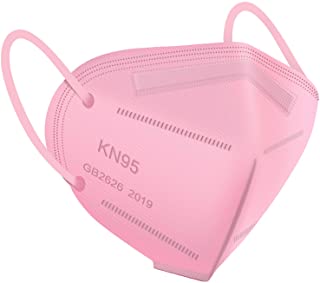 Photo 1 of 2 packs WWDOLL KN95 Face Mask 50 Pack, 5-Layers Breathable KN95 Masks, Pink