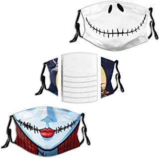 Photo 1 of 2 packs of 3PCS Men's Halloween Mask, Nightmare before Christmas 