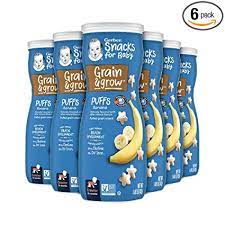 Photo 1 of Gerber Baby Snacks Puffs, Banana, 1.48 Ounce (Pack of 6) ** BEST BY 05/19/2023***
***SOLD AS IS** NO RETURNS** NO REFUNDS***
