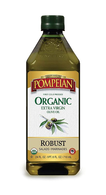 Photo 1 of 2 Pompeian USDA Organic Robust Extra Virgin Olive Oil, First Cold Pressed, Full-Bodied Flavor, Perfect for Salad Dressings & Marinades, 24 FL. OZ. ** BEST BY 6/22***  ***SOLD AS IS** NO RETURNS** NO REFUNDS***
