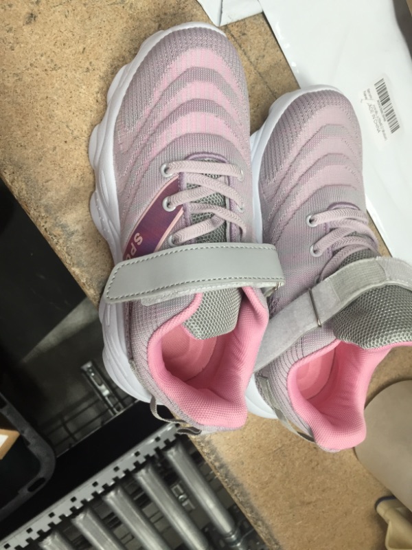 Photo 3 of *** STOCK PHOTO FOR REFERENCE ONLY*** NEW**REPACKAGED***
PINK AND GREY GIRLS SNEAKERS FASHION SPORTS SIZE 3.5