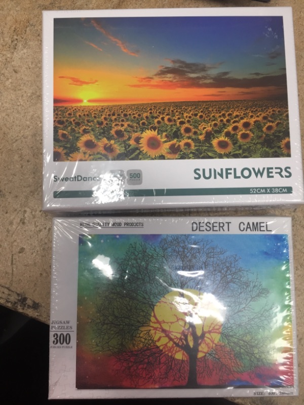 Photo 1 of *** JIGSAW PUZZLE BUNDLE**
300 piece big tree & 500 Piece Sunflowers