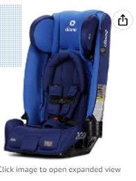 Photo 1 of Diono Radian 3RX 3-in-1 Rear and Forward Facing Convertible Car Seat, Adjustable Head Support & Infant Insert, 10 Years 1 Car Seat Ultimate Safety and Protection, Slim Fit 3 Across, Blue Sky
