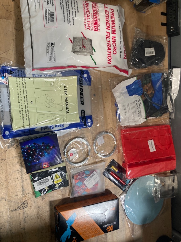 Photo 1 of **NON-REFUNDABLE** Assorted Amazon Home Improvement/Misc. items; Glasses, Masks, Organizers, Molds, Vacuum Bags, Jewelry Wire and Car Goods 
