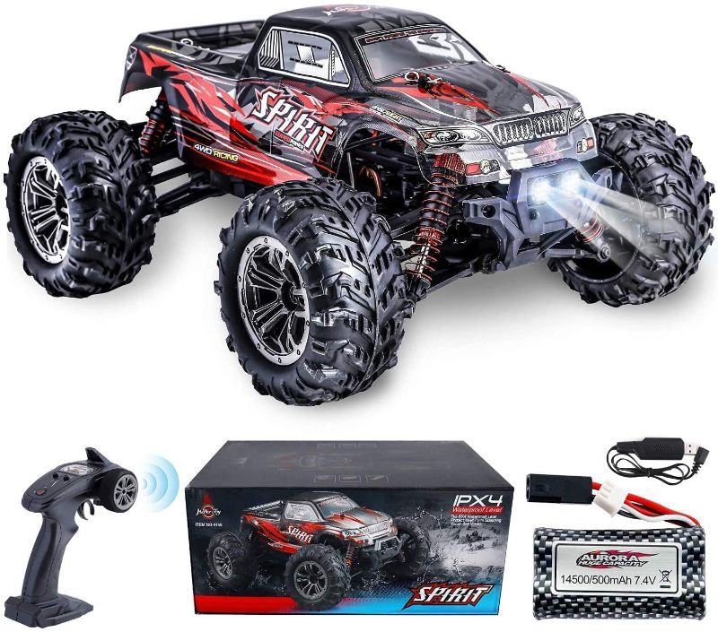 Photo 1 of ***PARTS ONLY*** HisHerToy 30 Mins Longer Playing Time Remote Control Truck for Adults Boys 36km/h RC Cars for Boys Adults Waterproof RC Monster Trucks for Kids Adults Boys Hobby Cross-Country Buggy with Headlights
