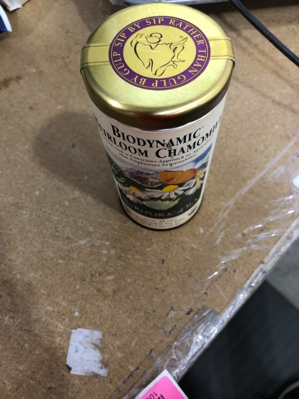 Photo 2 of **NON REFUNDABLE**EXPIRE DATE:03/23/2023 The Republic Of Tea Biodynamic Heirloom Chamomile Herbal Tea, 36 Tea Bag Tin
