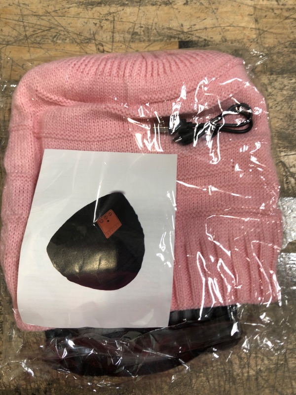 Photo 1 of Bluetooth Beanie Hat Christmas Stocking Stuffers Unique Gifts for Men Women Pink