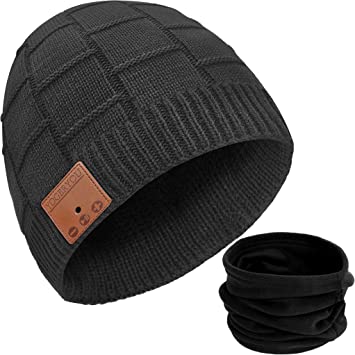 Photo 2 of Bluetooth Beanie Hat Christmas Stocking Stuffers Unique Gifts for Men Women Pink