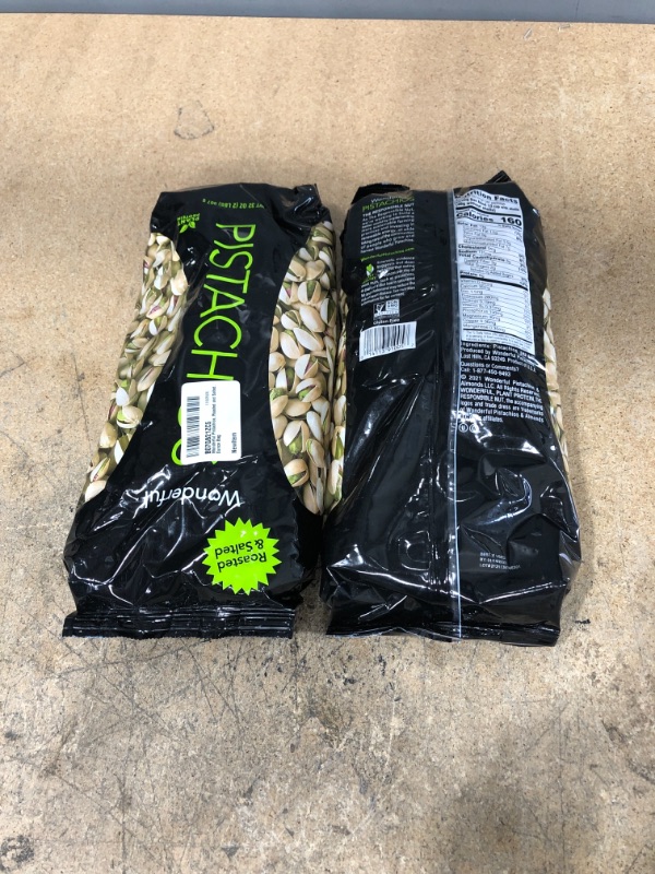 Photo 2 of  ** EXP: 01/14/2023 **       ** SETS OF 2 ***
Wonderful Pistachios, Roasted and Salted Nuts, 32 Ounce
