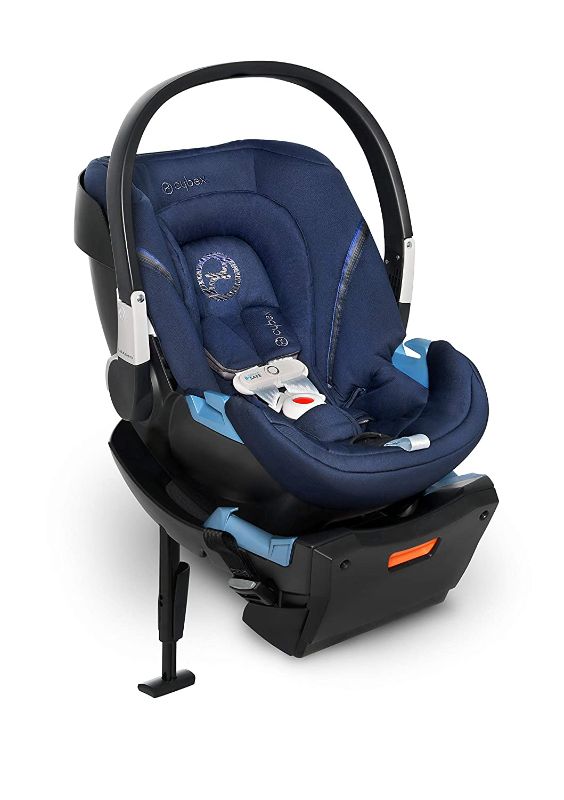 Photo 1 of CYBEX Aton 2 with SensorSafe, Convertible Car Seat, Ultra-Lightweight Infant Seat, Real-Time Mobile App Safety Alerts, Removable Newborn Insert, Side-Impact Protection, Denim Blue
