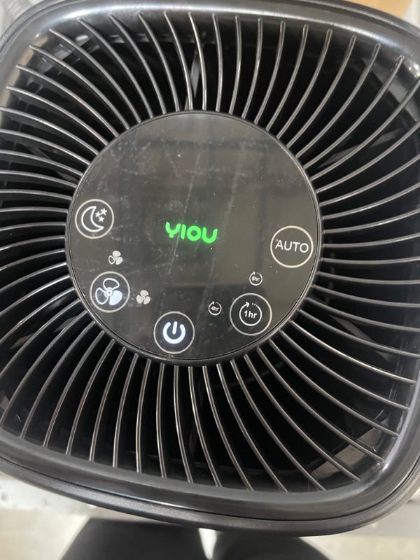 Photo 3 of YIOU Air Purifiers for Home Large Room Up to 547ft²,Smart Air Cleaner with Auto Mode,H13 True HEPA Filter Block Most Dust Smoke Pollen,Quite Home Odor Eliminators for Bedroom,Office,Shiny Black
