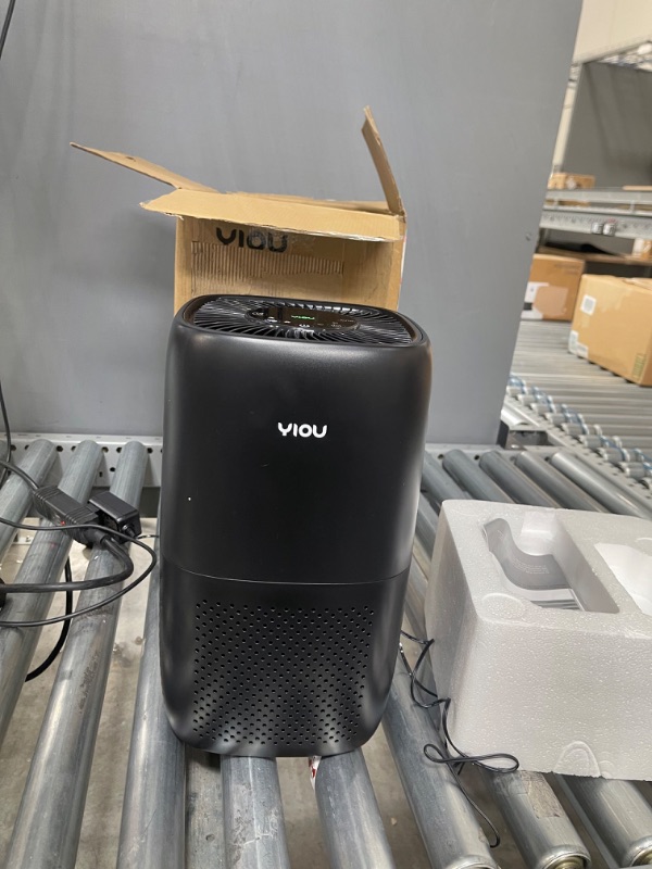 Photo 2 of YIOU Air Purifiers for Home Large Room Up to 547ft²,Smart Air Cleaner with Auto Mode,H13 True HEPA Filter Block Most Dust Smoke Pollen,Quite Home Odor Eliminators for Bedroom,Office,Shiny Black
