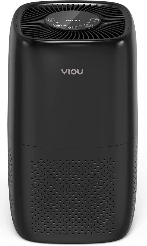 Photo 1 of YIOU Air Purifiers for Home Large Room Up to 547ft²,Smart Air Cleaner with Auto Mode,H13 True HEPA Filter Block Most Dust Smoke Pollen,Quite Home Odor Eliminators for Bedroom,Office,Shiny Black
