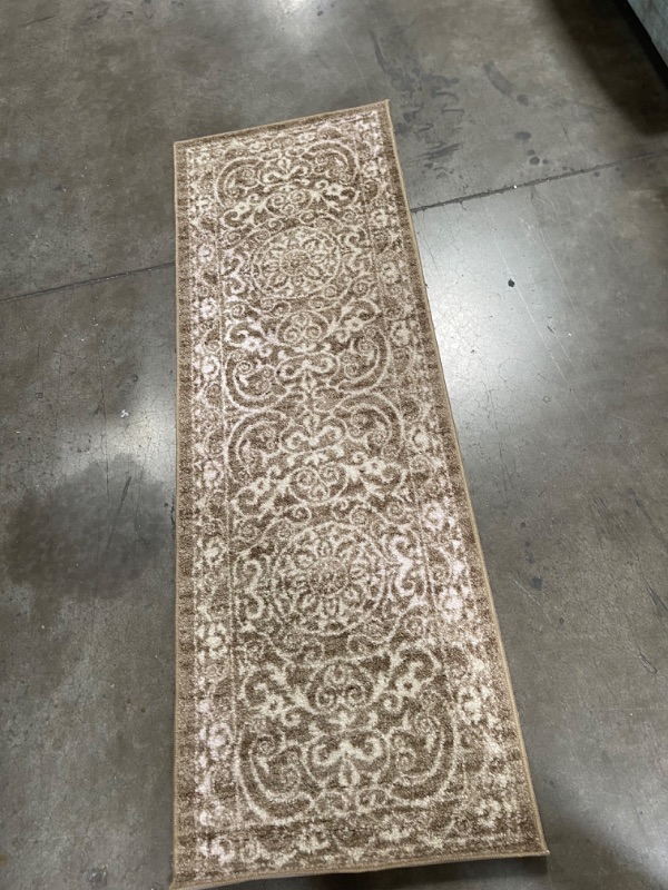 Photo 1 of 2'x6' brown runner rug