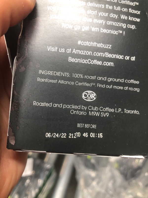 Photo 2 of **best by: 6/24/2022
beaniac B.RISTA Series Tramonto Dark Roast Espresso Capsules, Rainforest Alliance Certified, 60 Compostable Plant Based Espresso Capsules, Compatible with Nespresso OriginalLine System Coffee Machines, 10 Capsules (Pack of 6)
