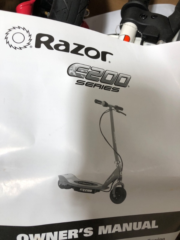 Photo 2 of Razor E200 Electric Scooter - 8" Air-Filled Tires, 200-Watt Motor, Up to 12 mph and 40 min of Ride Time
