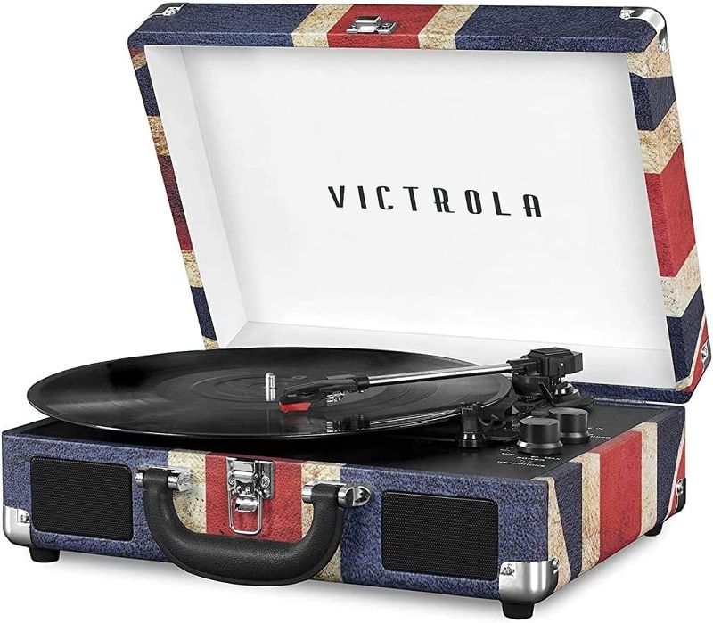 Photo 1 of ***PARTS ONLY*** Victrola Vintage Bluetooth Portable Suitcase Record Player with Built-in Speakers, 1SFA (VSC-550BT-UK)
