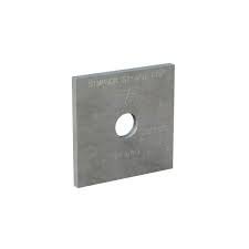 Photo 1 of 20  Simpson Strong-Tie
BP 3 in. x 3 in. Hot-Dip Galvanized Bearing Plate with 5/8 in. Bolt Dia. ** minor scratches***