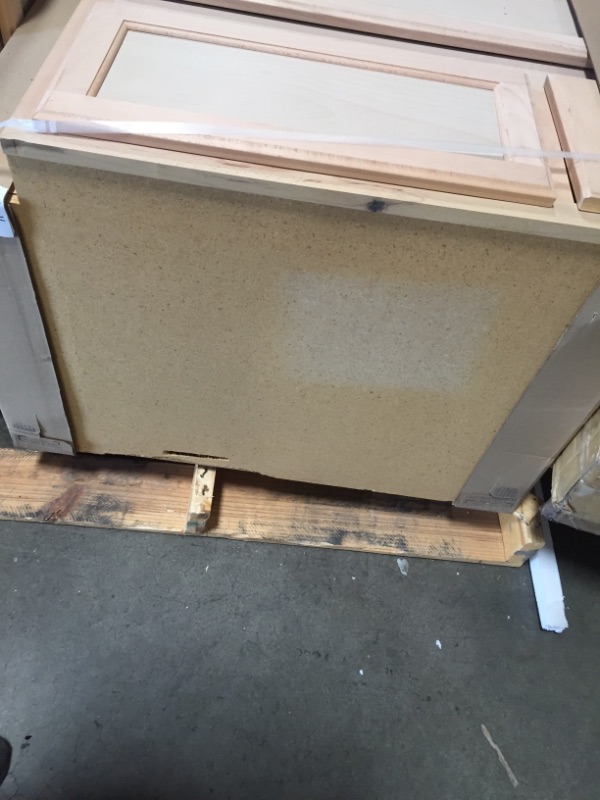 Photo 1 of ** CABINET PALLET*** MAJOR CHIPPINGS. ** DAMAGE TO BACK OF CABINET***
1 Hampton Bay
Hampton Assembled 18x30x12 in. Wall Kitchen Cabinet in Unfinished
1 Hampton Bay
Hampton Assembled 24x30x12 in. Wall Kitchen Cabinet in Unfinished
1 Hampton Bay
Hampton Unf