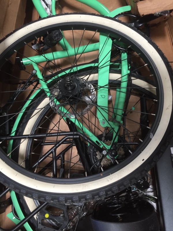 Photo 7 of ***PARTS ONLY*** sixthreezero Electric-Bicycles Around The Block Women's Ebike, 500 Watt Motor, 7-Speed Beach Cruiser Bicycle with Rear Rack, 26" Wheels ** USED, MINOR DAMAGE (SCRATCHES) MISSING HARDWARE, MISSING KEY*** NOT FULLY FUNCTIONAL MISSING KEY