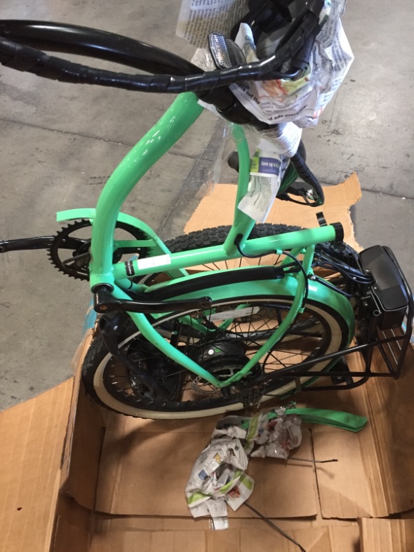 Photo 4 of ***PARTS ONLY*** sixthreezero Electric-Bicycles Around The Block Women's Ebike, 500 Watt Motor, 7-Speed Beach Cruiser Bicycle with Rear Rack, 26" Wheels ** USED, MINOR DAMAGE (SCRATCHES) MISSING HARDWARE, MISSING KEY*** NOT FULLY FUNCTIONAL MISSING KEY