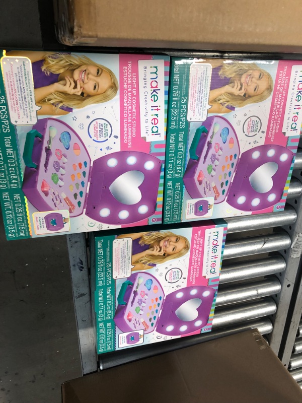 Photo 1 of KIDS TOY**Make It Real Light Up Cosmetic Studio- 3 PACK 

