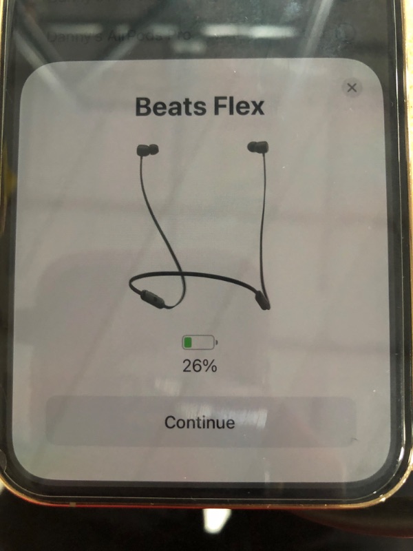 Photo 6 of Beats Flex Wireless Earbuds – Apple W1 Headphone Chip, Magnetic Earphones, Class 1 Bluetooth, 12 Hours of Listening Time, Built-in Microphone - Black S/N:HNYHD17DQ1HU
