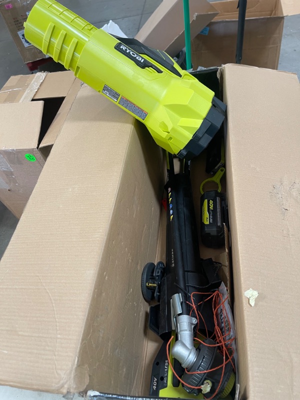 Photo 2 of 40V Brushless Cordless Battery String Trimmer and Jet Fan Blower Combo Kit (2-Tools) with 4.0 Ah Battery and Charger

**UNABLE TO TEST
