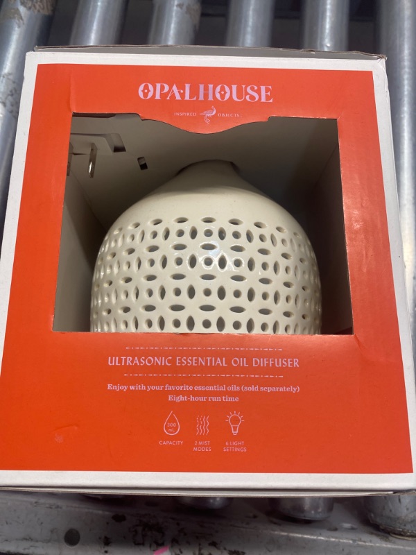 Photo 2 of 300ml Cutout Ceramic Color-Changing Oil Diffuser White - Opalhouse™
