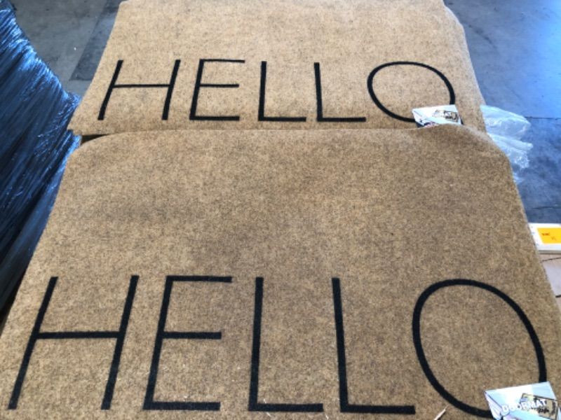 Photo 1 of "HELLO" DOOR MAT (2 PACK)