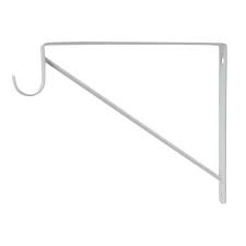 Photo 1 of 10 PACK**White Heavy-Duty Shelf Bracket and Rod Support
