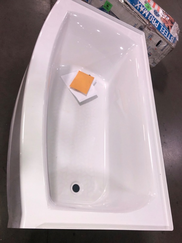 Photo 3 of American Standard Ovation Curve 60 in. Right Drain Rectangular Apron Front Bathtub in Arctic White