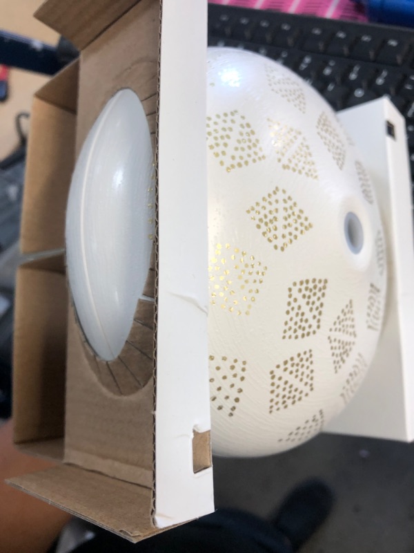 Photo 2 of 200ml Dotted Orb Oil Diffuser White/Gold - Opalhouse
