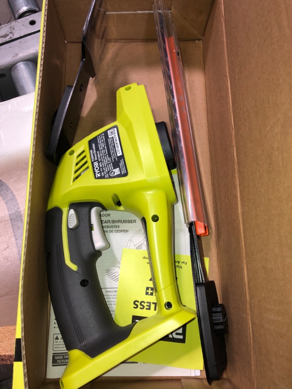 Photo 1 of Ryobi ONE+ 18 Volt Lithium-Ion Cordless Grass Shear & Shrubber (Equipment Only)
