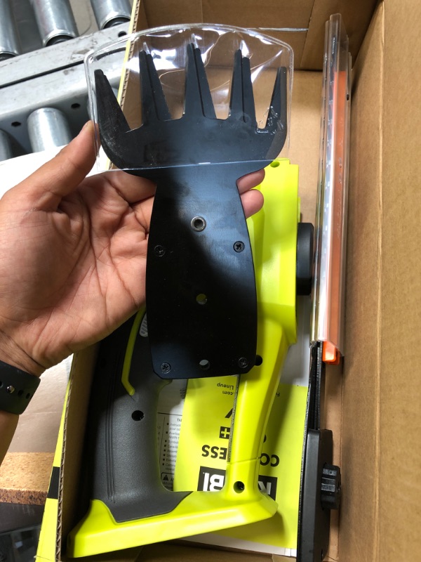 Photo 1 of Ryobi ONE+ 18 Volt Lithium-Ion Cordless Grass Shear & Shrubber (Equipment Only)
