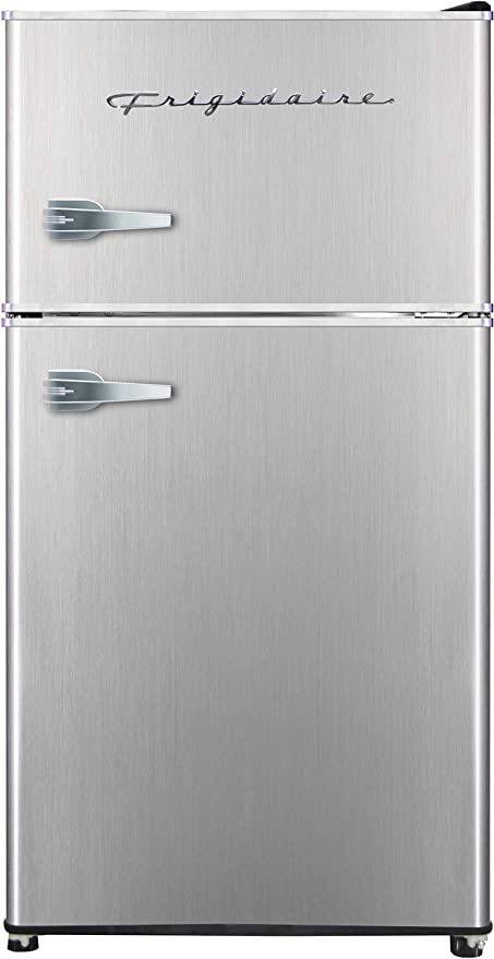 Photo 1 of Frigidaire EFR341, 3.2 cu ft 2 Door Fridge and Freezer, Platinum Series, Stainless Steel, Double
