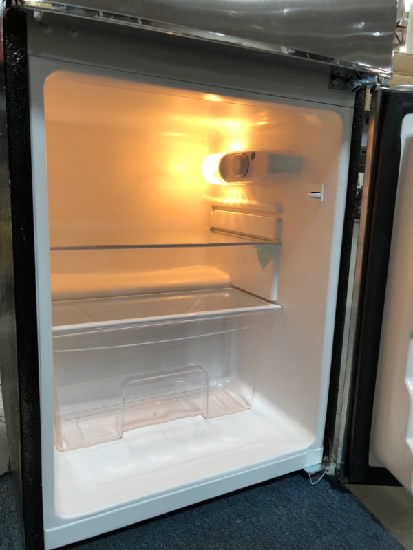 Photo 7 of Frigidaire EFR341, 3.2 cu ft 2 Door Fridge and Freezer, Platinum Series, Stainless Steel, Double
