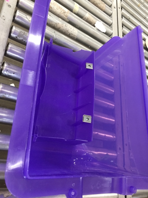 Photo 3 of ***MISSING PARTS** PetSafe ScoopFree Automatic Self Cleaning Hooded Cat Litter Box - Ultra, Front-Entry - Purple or Taupe - Covered 2nd Generation - Includes Disposable Tray with Premium Blue Crystal Litter and Hood
