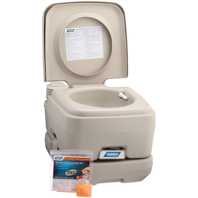 Photo 1 of Camco Mfg. 2.6 Gallon Portable Toilet 41531
