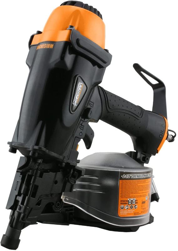 Photo 1 of ***PARTS ONLY*** Freeman PCN65 Pneumatic 15 Degree 2-1/2" Coil Siding Nailer Ergonomic and Lightweight Nail Gun with Tool-Free Depth Adjust and Side Load Magazine, Black
