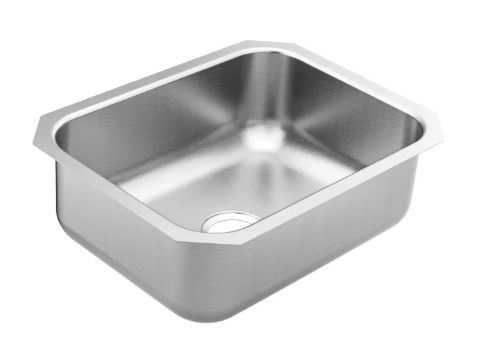 Photo 1 of 1800 Series 23-1/2" Undermount Single Basin Stainless Steel Kitchen Sink with SoundSHIELD™ Sound Absorbing Technology
