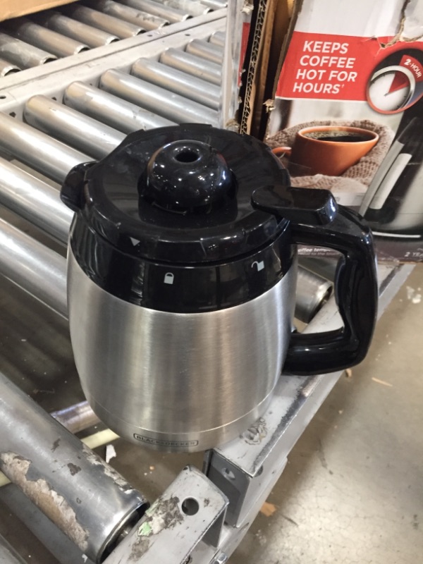 Photo 1 of BLACK+DECKER 12-Cup Programmable Coffee Maker, Thermal Carafe, CM2035B
