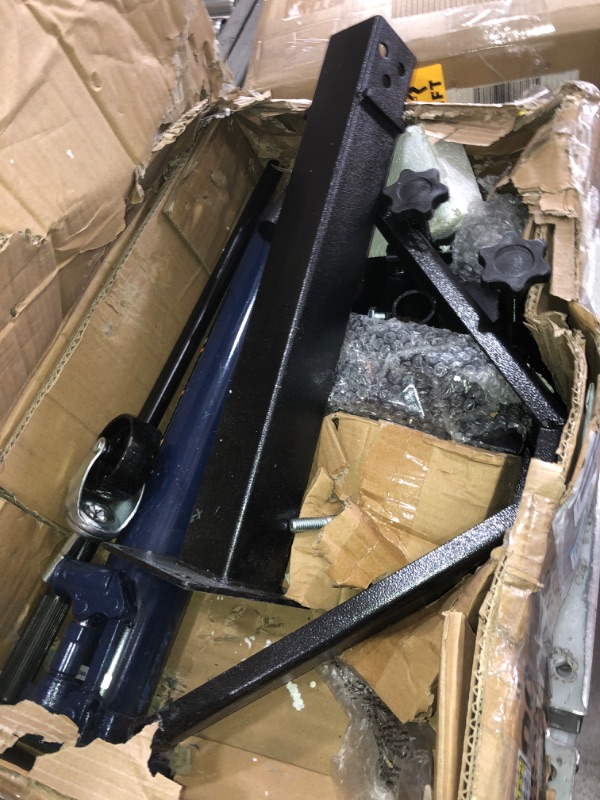 Photo 2 of **MISSING PARTS**  TCE ATR4053U Torin Hydraulic Garage/Shop Telescoping Transmission Floor Jack: 1/2 Ton (1,000 lb) Capacity, Blue
