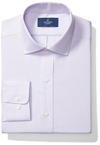 Photo 1 of Buttoned Down Men's Classic-Fit Solid Non-Iron Dress Shirt Pocket Spread Collar 19" Neck 36"
