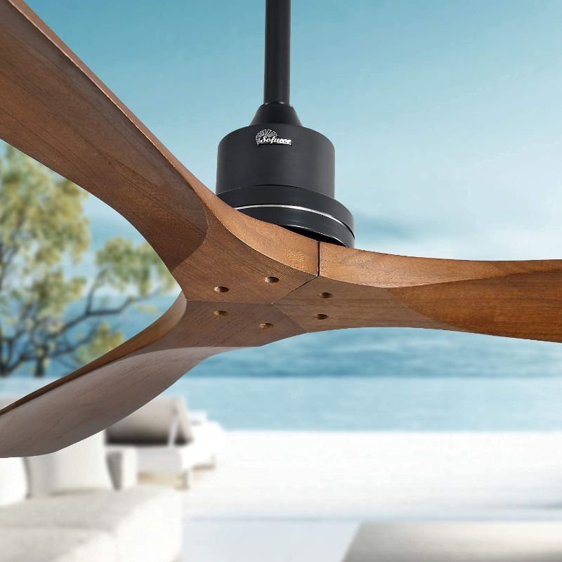 Photo 1 of *For Parts Only*
Sofuocr Walnut Ceiling Fan, Solid Wood 3-Blade Ceiling Fans, Wood Ceiling Fan No Light, 52'' Ceiling Fan Without Light for Living Room & Covered Outdoor, Brown